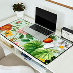 Persimmon Botanical Bloom Mint Green  Desk Mat Gallery Image 2