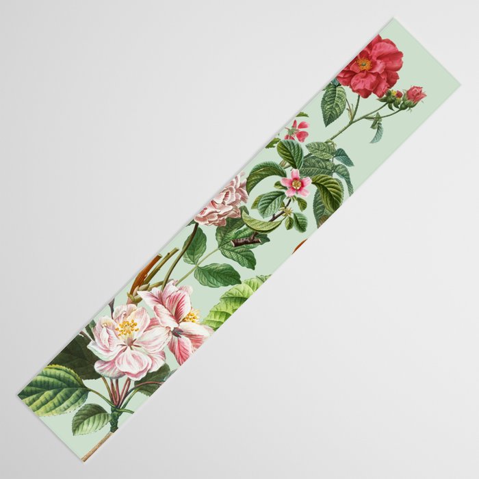 Persimmon Botanical Bloom Mint Green  Table Runner Gallery Image 3