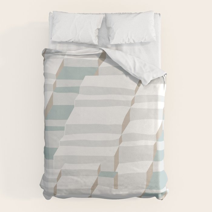 City life always up soft grey Duvet Cover Gallery Image 6