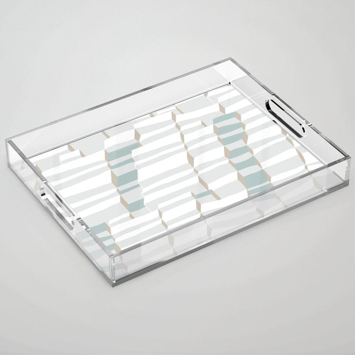City life always up soft grey Acrylic Tray Gallery Image 1