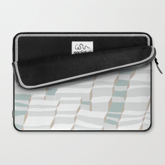 City life always up soft grey Laptop Sleeve Gallery Image 2