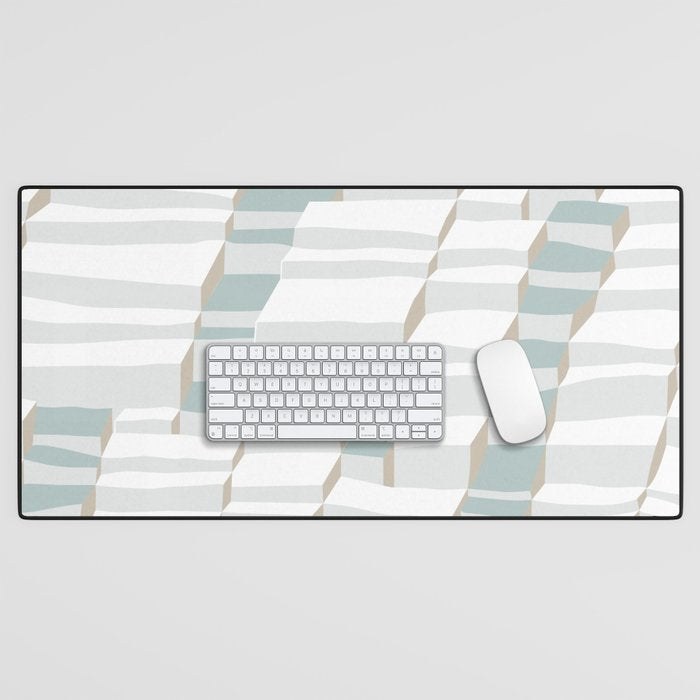 City life always up soft grey Desk Mat Gallery Image 1