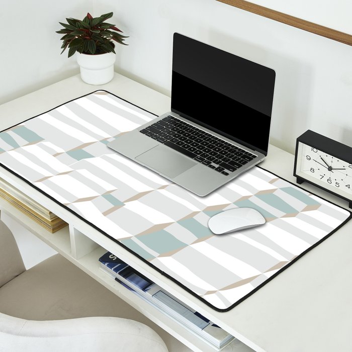 City life always up soft grey Desk Mat Gallery Image 2