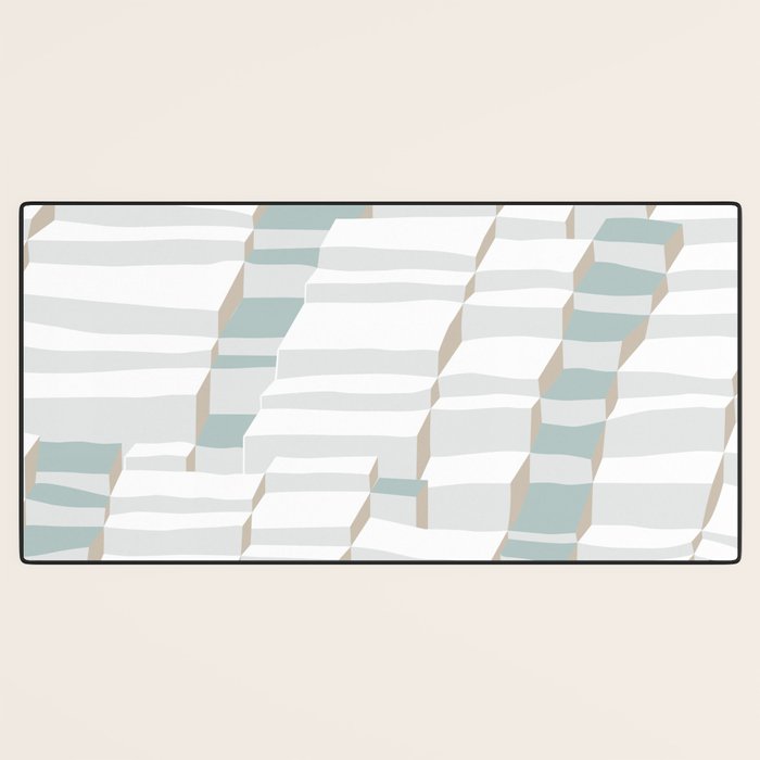 City life always up soft grey Desk Mat Gallery Image 3