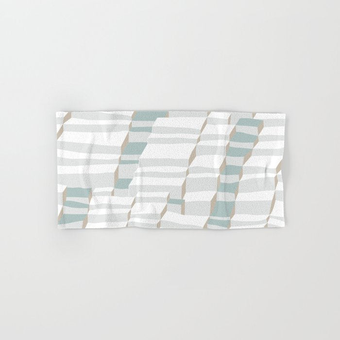 City life always up soft grey Bath Towel Gallery Image 1