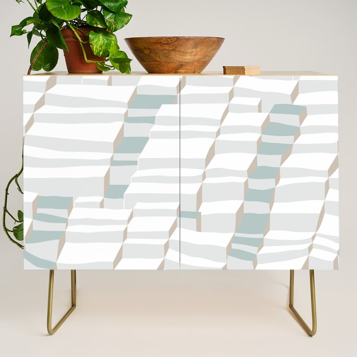 City life always up soft grey Credenza Gallery Image 1