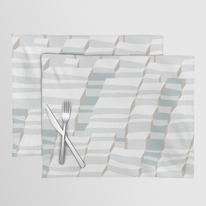 City life always up soft grey Placemat Gallery Image 1