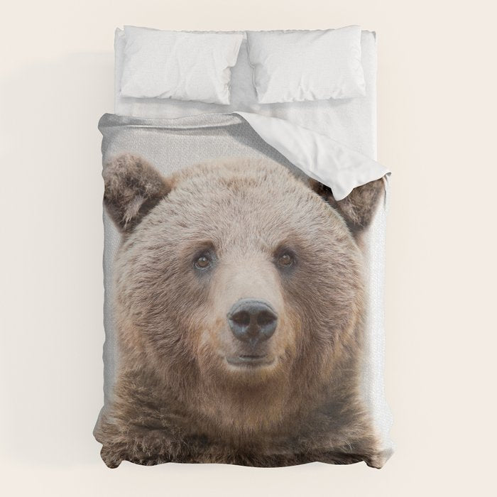 Grizzly Bear - Colorful Duvet Cover Gallery Image 1