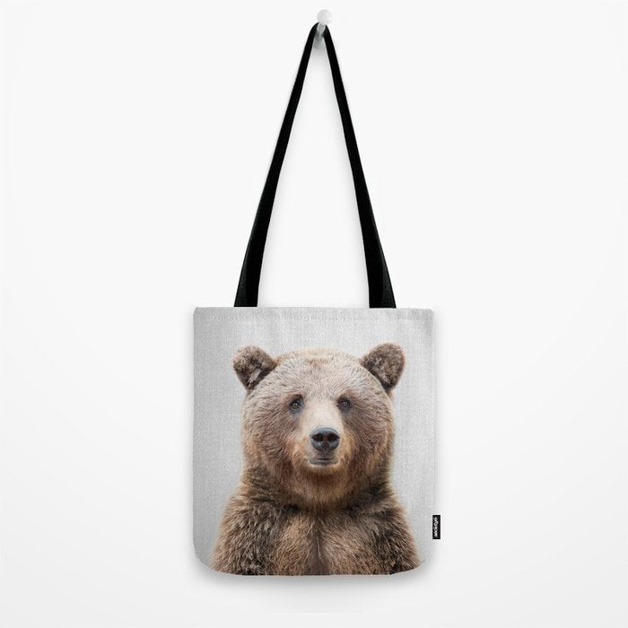 Grizzly Bear - Colorful Tote Bag Gallery Image 2