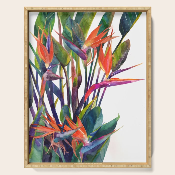 The bird of paradise Serving Tray Gallery Image 1