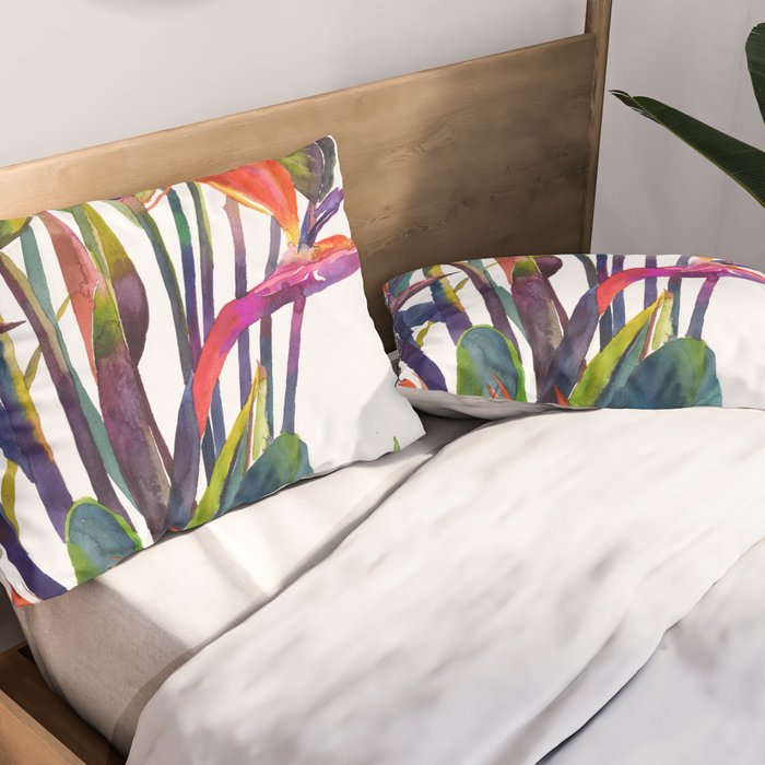 The bird of paradise Pillow Sham Gallery Image 2