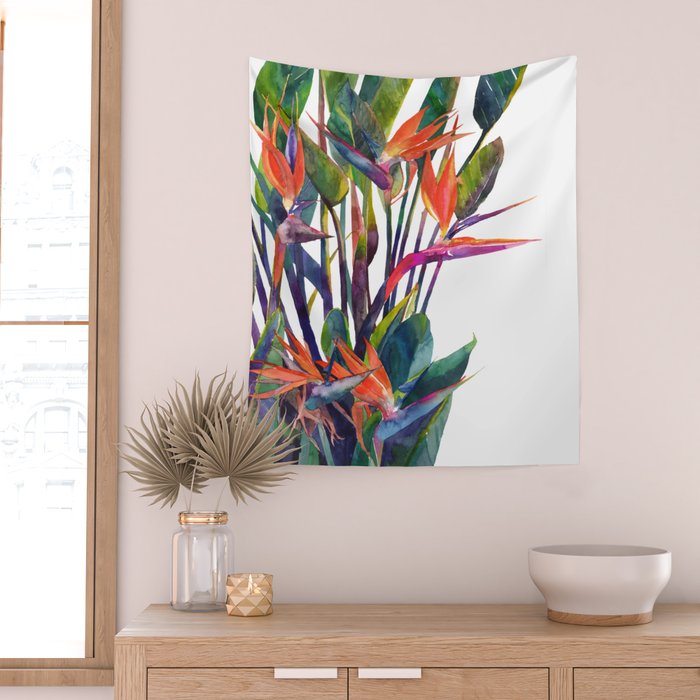 The bird of paradise Wall Tapestry Gallery Image 2