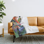 The bird of paradise Throw Blanket Gallery Image 1