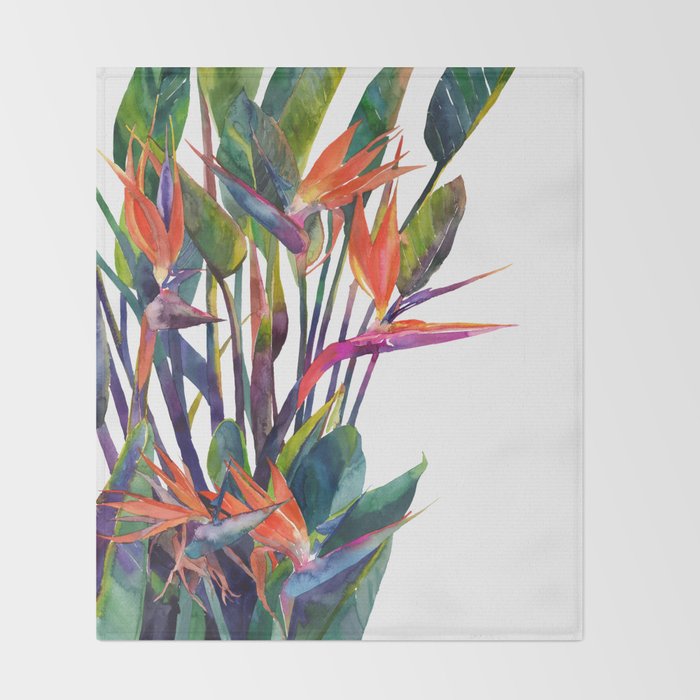 The bird of paradise Throw Blanket Gallery Image 2