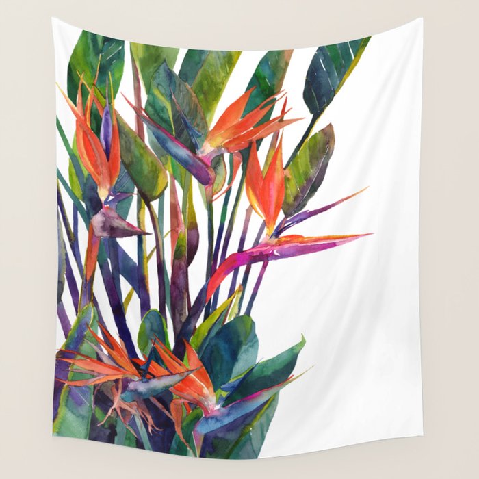 The bird of paradise Wall Tapestry Gallery Image 1