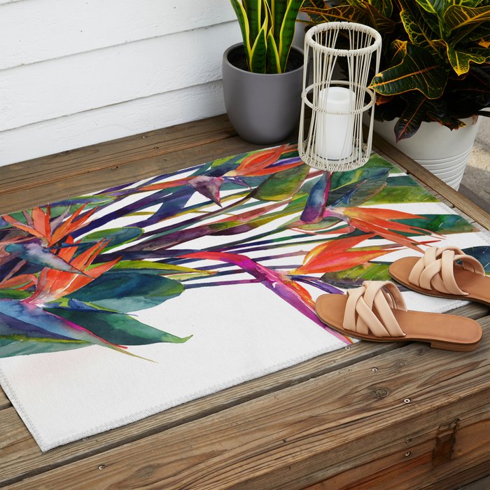 The bird of paradise Outdoor Rug Gallery Image 2