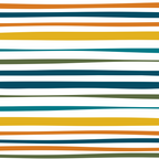 Natural Stripes Pattern in Moroccan Teal Blue Olive Green Mustard Orange Ochre White Coffee Mug Gallery Image 2