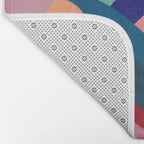 Mid Century Rainbow Mountains Bath Mat Gallery Image 2
