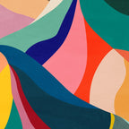 Mid Century Rainbow Mountains Coffee Mug Gallery Image 2