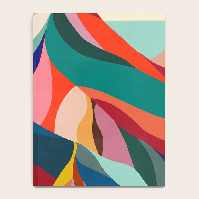 Mid Century Rainbow Mountains Notebook Gallery Image 4