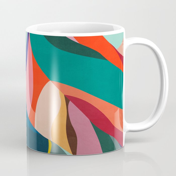 Mid Century Rainbow Mountains Coffee Mug Gallery Image 1