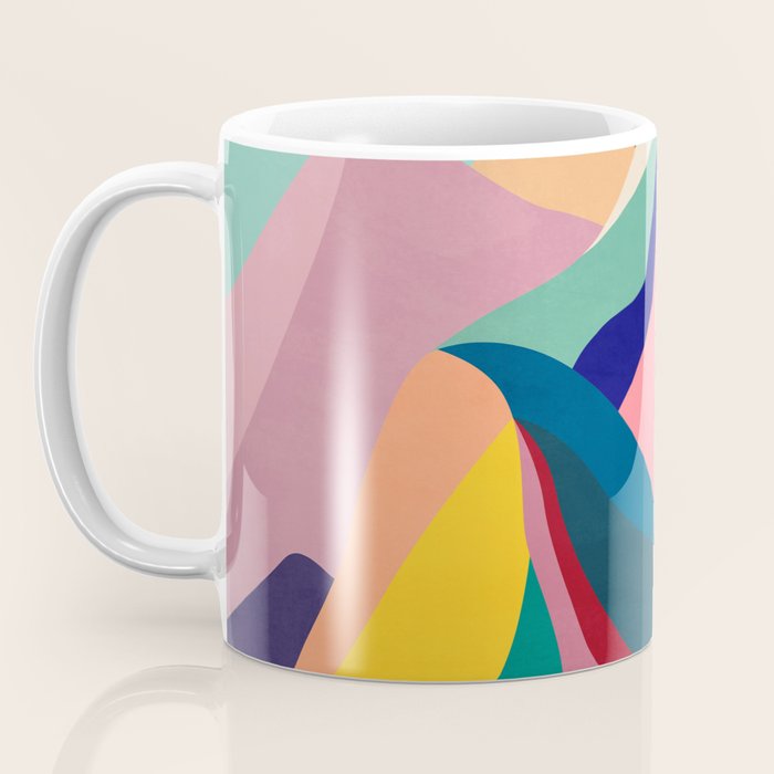 Mid Century Rainbow Mountains Coffee Mug Gallery Image 3