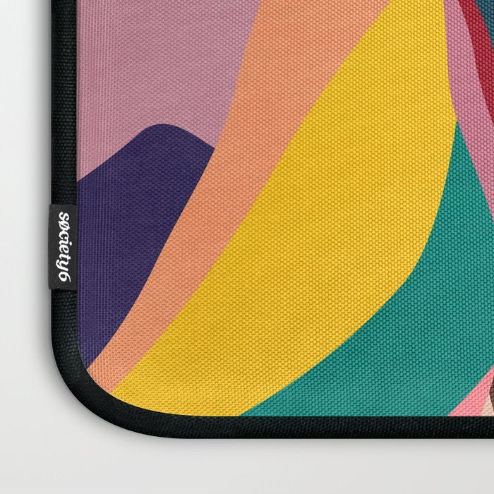 Mid Century Rainbow Mountains Laptop Sleeve Gallery Image 3