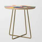 Mid Century Rainbow Mountains Side Table Gallery Image 1