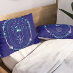 She Believed - Navy & Turquoise Palette Pillow Sham Gallery Image 2
