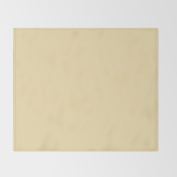 Lantern Light soft pastel creamy yellow solid color modern abstract pattern Throw Blanket Gallery Image 2