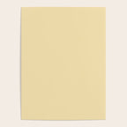 Lantern Light soft pastel creamy yellow solid color modern abstract pattern Poster Gallery Image 4
