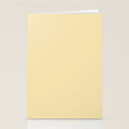 Lantern Light soft pastel creamy yellow solid color modern abstract pattern Stationery Card Gallery Image 2