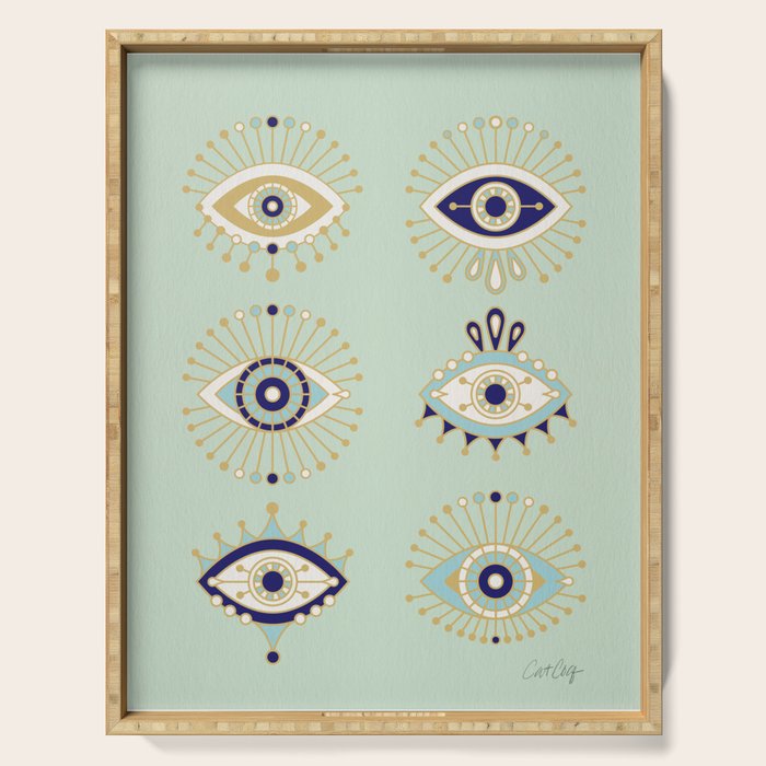 Evil Eye Collection Serving Tray Gallery Image 1