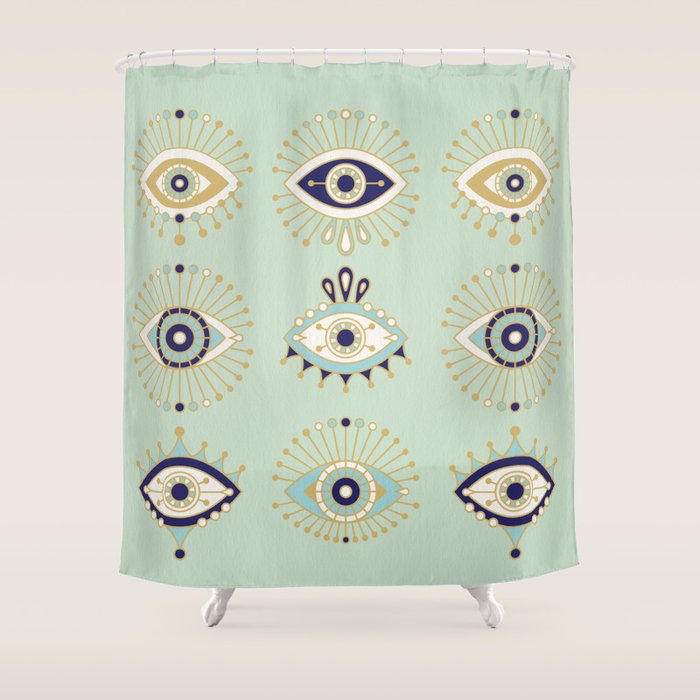 Evil Eye Collection Shower Curtain Gallery Image 1