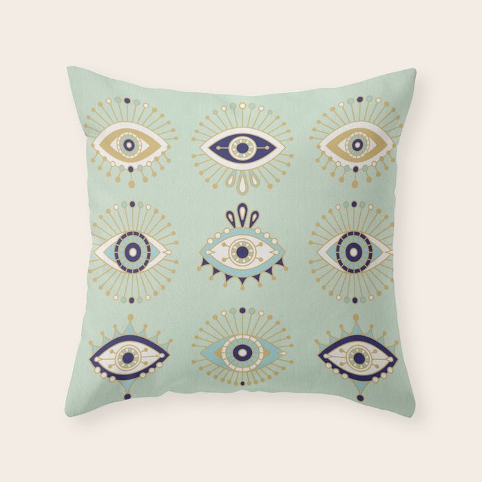 Evil Eye Collection Throw Pillow Gallery Image 1