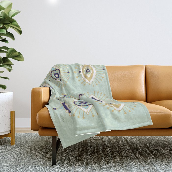 Evil Eye Collection Throw Blanket Gallery Image 1