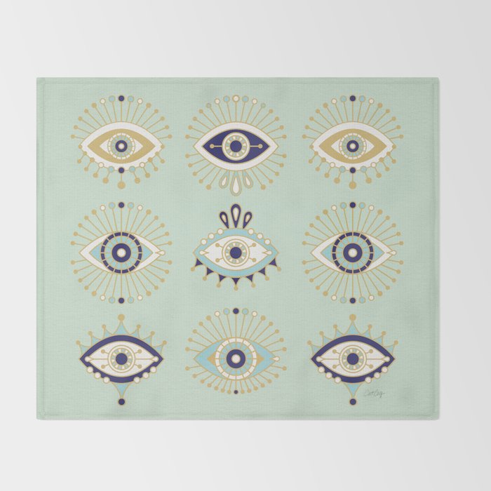 Evil Eye Collection Throw Blanket Gallery Image 2