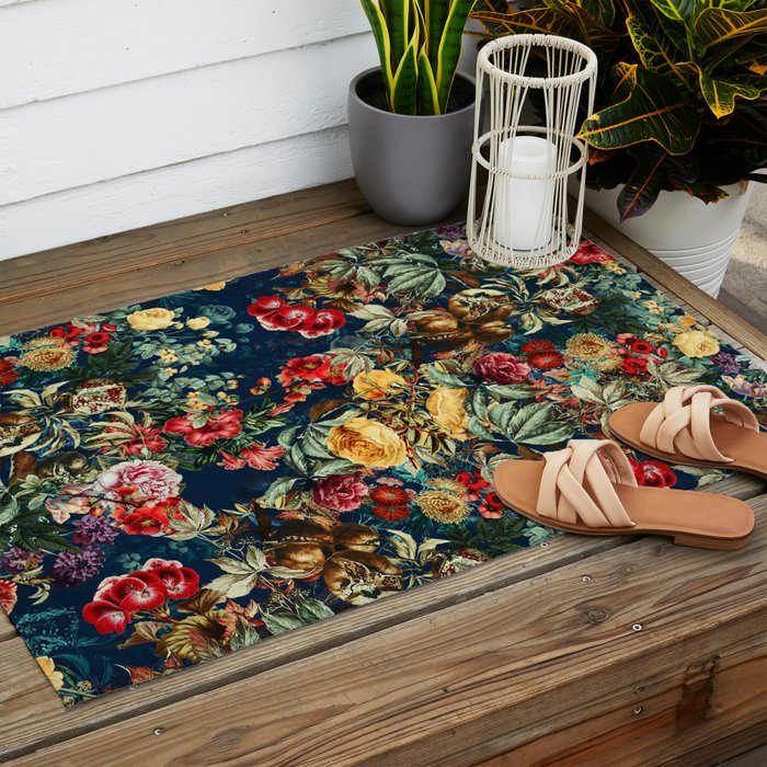 Pomegranate Garden Outdoor Rug Gallery Image 2