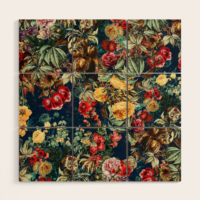 Pomegranate Garden Wood Wall Art Gallery Image 1
