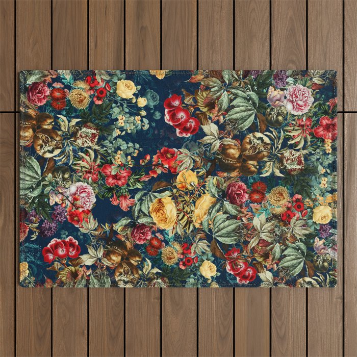 Pomegranate Garden Outdoor Rug Gallery Image 1