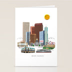 Denver Skyline Stationery Card Gallery Image 2