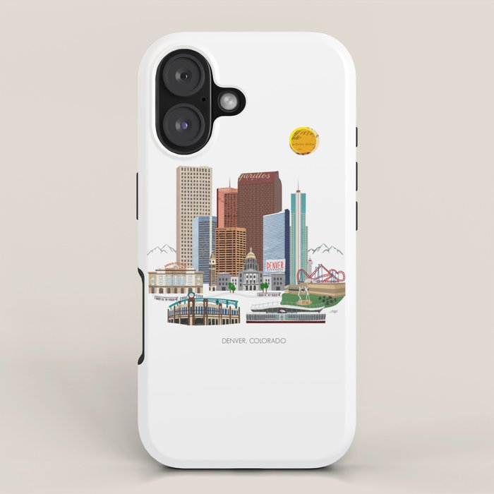 Denver Skyline iPhone Case Gallery Image 1