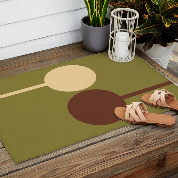 Mid Century 32D Outdoor Rug Gallery Image 2