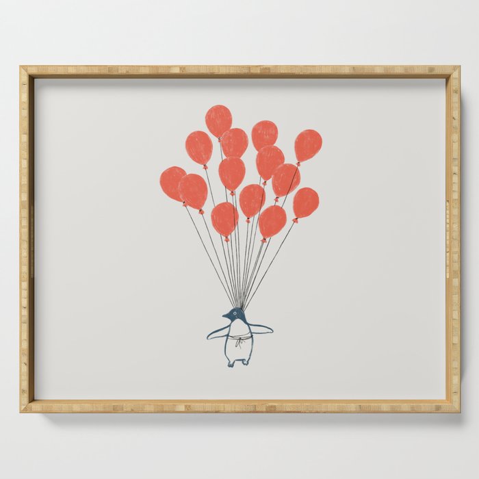 Penguin Balloons Serving Tray Gallery Image 1