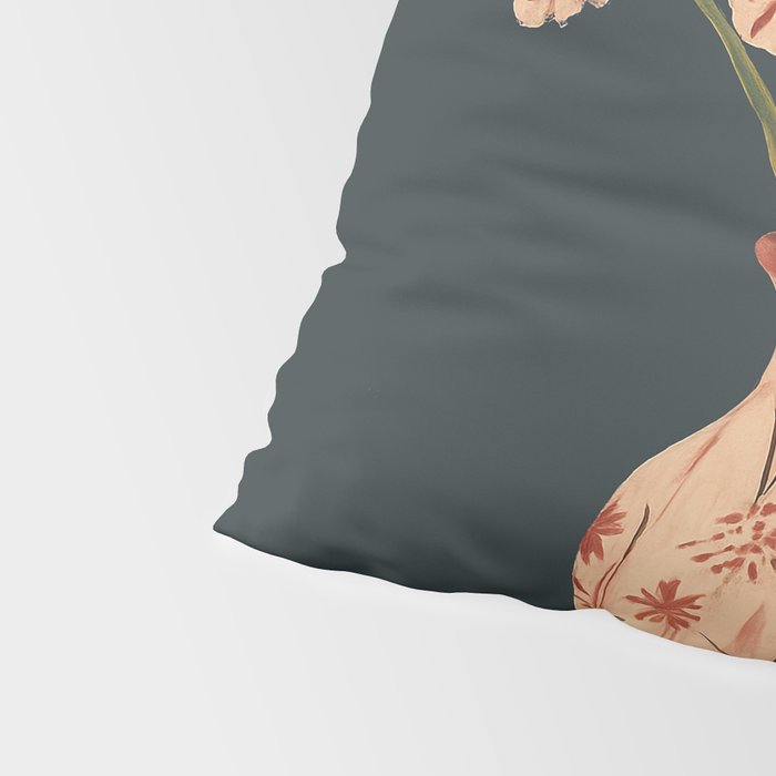 Blush Blooms in Painted Vase Pillow Sham Gallery Image 4