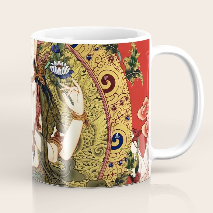 Chenrezig Bodhisattva Tibetan Buddha Coffee Mug Gallery Image 1