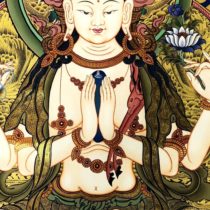Chenrezig Bodhisattva Tibetan Buddha Coffee Mug Gallery Image 2