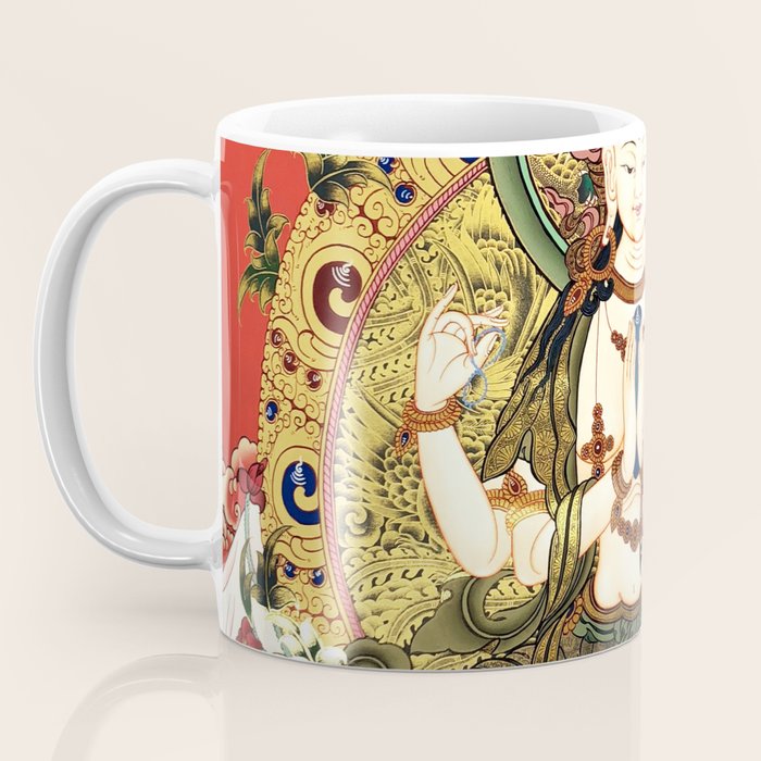 Chenrezig Bodhisattva Tibetan Buddha Coffee Mug Gallery Image 3