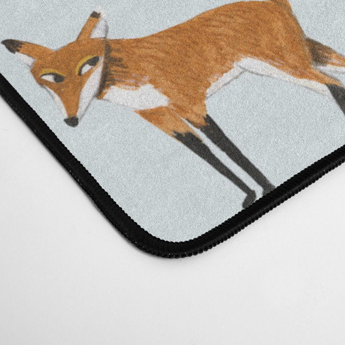 Cute woodland animals winter snow tree Desk Mat Gallery Image 4