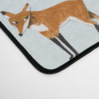 Cute woodland animals winter snow tree Desk Mat Gallery Image 4